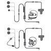 SPM-863F - HIGHWAY Series In-Helmet Motorcycle Mic and Speaker Kit