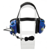 RRH-1160 Racing Radios Dual Muff - Dual Audio (2 radios) Headset (Blue)