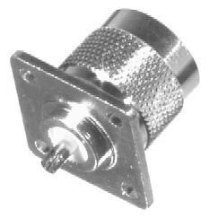 N, MALE 4-HOLE PANEL MNT, SOLDER CUP, S,G,T