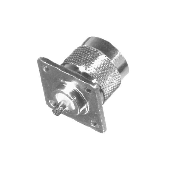 N, MALE 4-HOLE PANEL MNT, SOLDER CUP, S,G,T