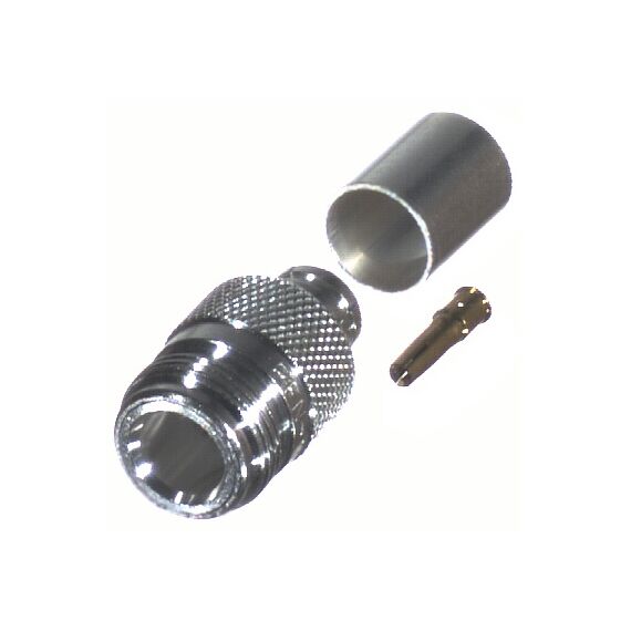 N, FEM CRIMP, S,G,T: FOR RG-8/U & RG-213/U, CBL GRP E