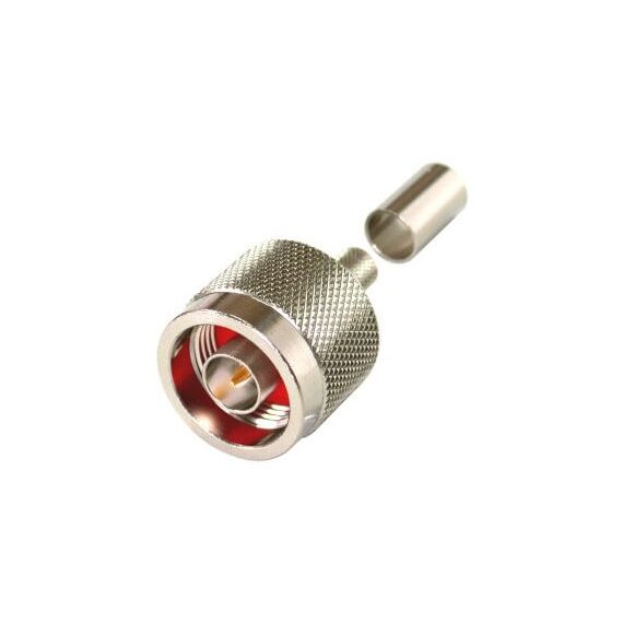 N MALE CRIMP, SOLDERLESS CENTER CONDUCTOR, CBL GRP X: N-G-T