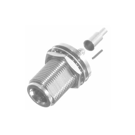 N, FEM CRIMP, REAR MNT BLKHD, N,G,T: FOR RG-174/U & RG-316/U, CBL GRP B
